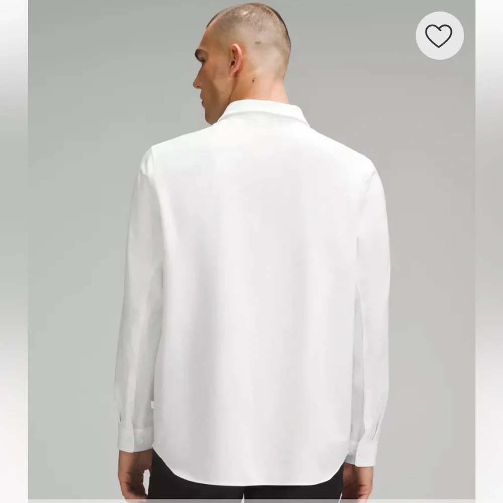 Lululemon Men’s Classic-Fit Long-Sleeve Shirt - White - Picture 2 of 5